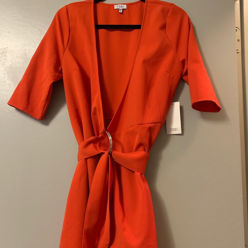 Wrap mini dress